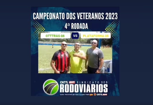  Campeonato de Rodoviários Veteranos de 2023 tem sua quarta rodada aberta