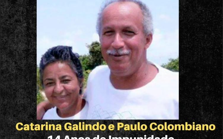  Categoria cobra justiça para os assassinos de Paulo Colombiano e Catarina Galindo