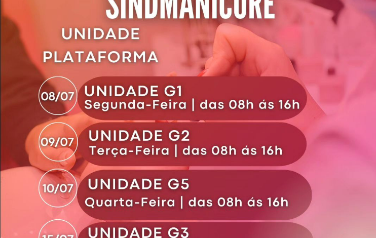  Projeto Sindmanicure realiza ação itinerante nas garagens